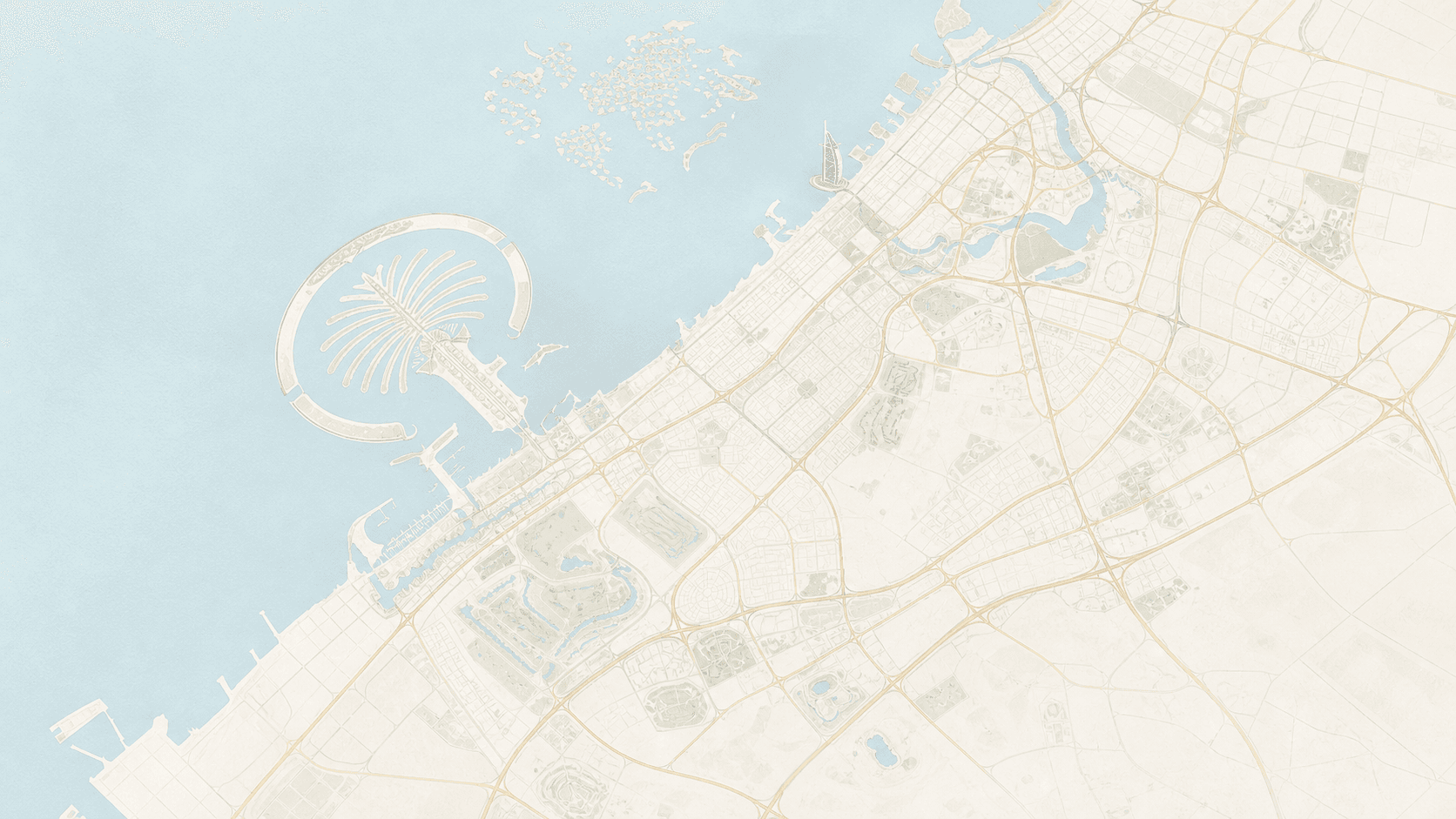 Map showing off-plan projects in Majan, Dubai